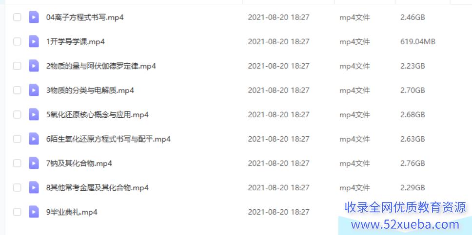 李霄君2022高考化学S班一轮复习暑假班百度云下载