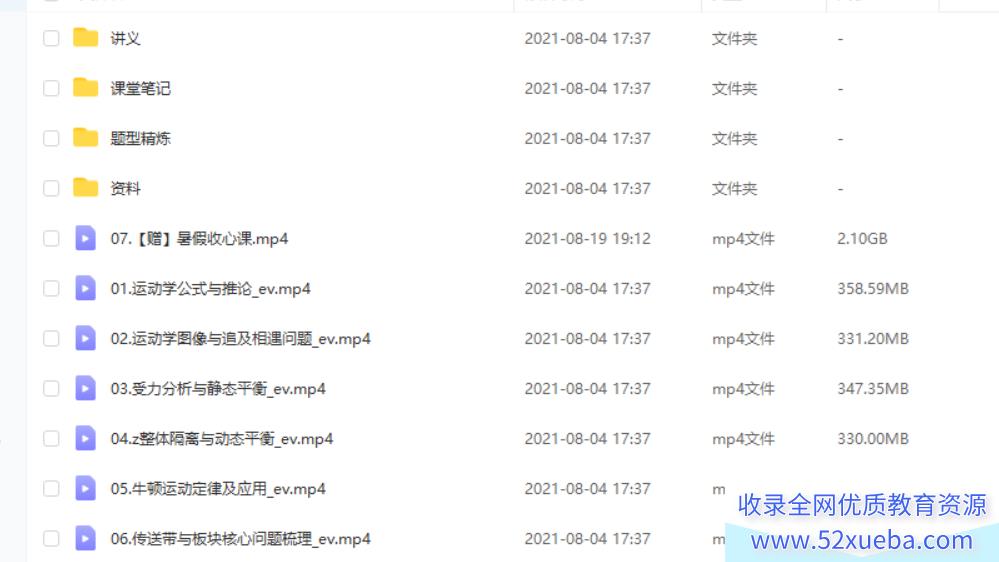 2022高考物理 彭娟娟高考物理一轮复习暑秋联报百度云下载