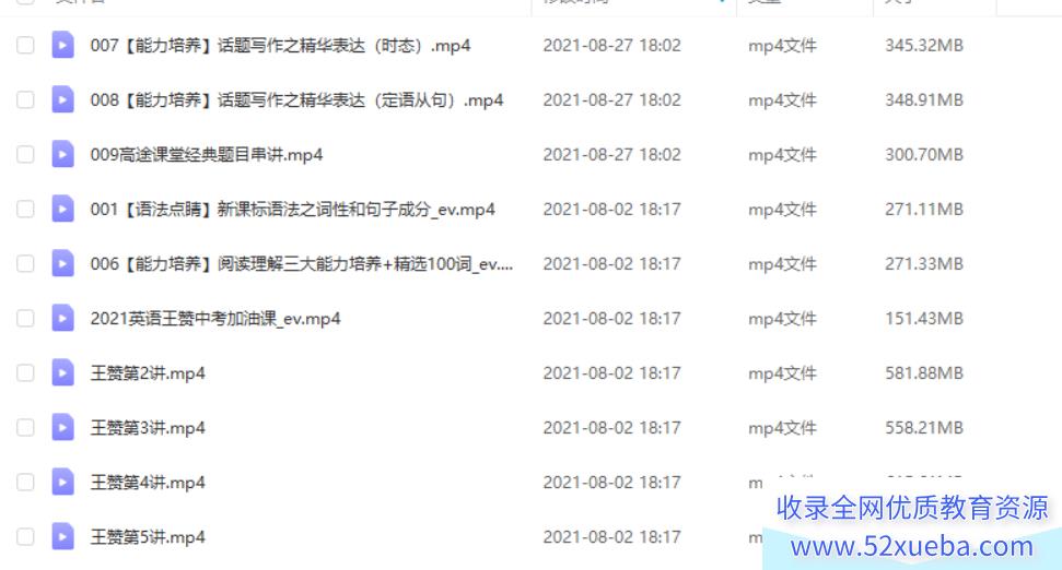 王赞 2021暑假 高一英语暑假系统班(已完结)百度云下载