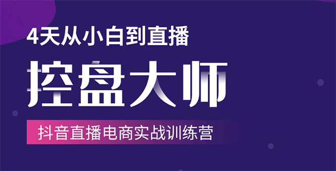 抖音直播电商实战训练营，单场直播破百万技法大揭秘-吾爱学吧