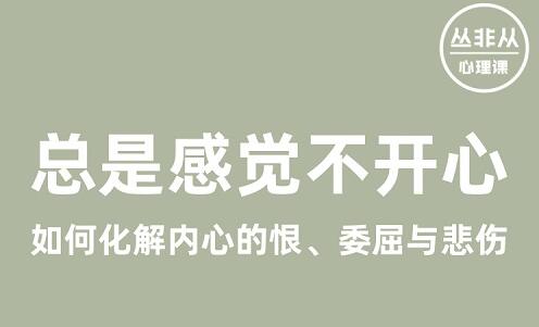 丛非从·如何化解内心的恨、不开心、委屈与悲伤-吾爱学吧