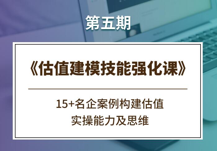 2022估值建模技能强化课《第五期》-吾爱学吧