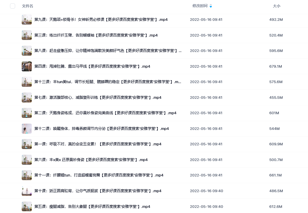 维密瑜伽塑形视频教程（13天）-吾爱学吧