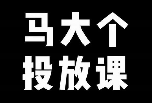 马大个短视频投放底层逻辑课程（百度网盘）-吾爱学吧