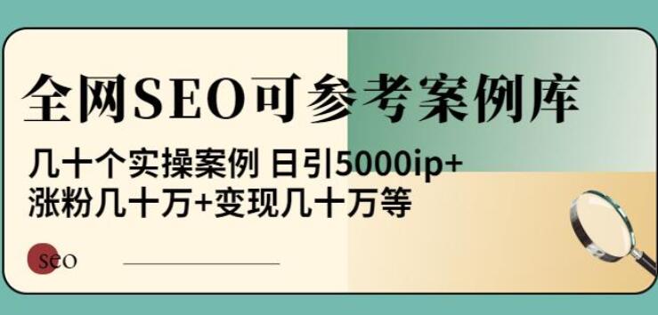 白杨SEO可参考案例教程，几十个实操案例日引5000ip+（百度网盘）-吾爱学吧