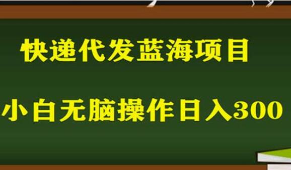 2023最新蓝海快递代发项目，小白零成本照抄也能日入300+-吾爱学吧