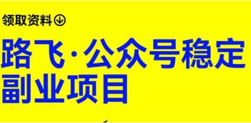 路飞·公众号流量主稳定副业项目课程-吾爱学吧