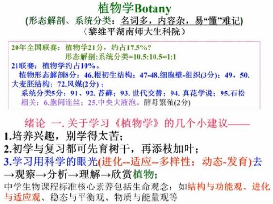 金石为开·暑假生物竞赛集训综合提高班44讲（2021）-吾爱学吧