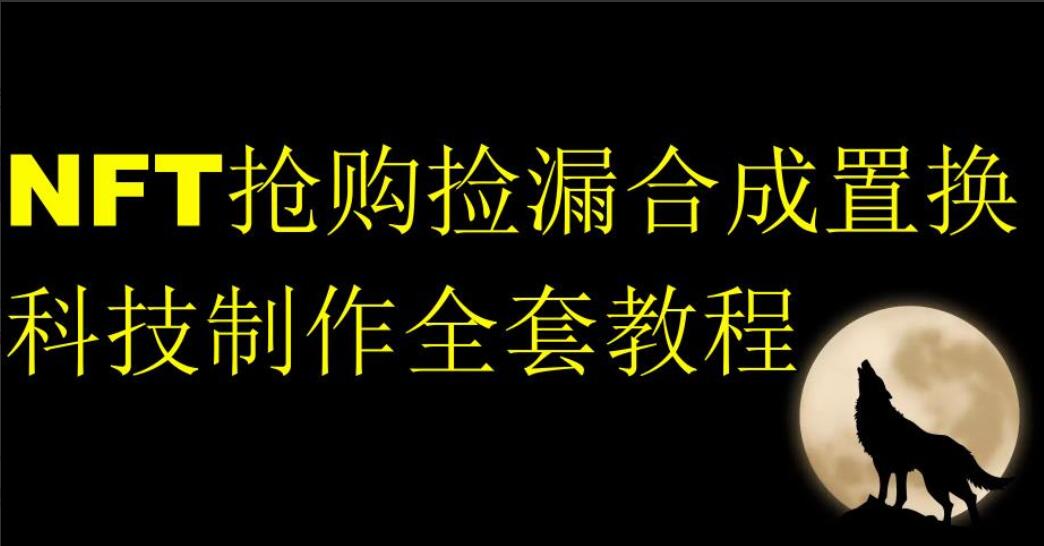 NFT抢购捡漏合成置换科技制作全套教程-吾爱学吧