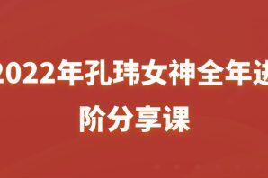 孔玮女神·全年进阶分享课（2022年）-吾爱学吧