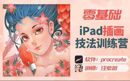 汪紫薇·零基础IPAD插画技法课程（百度网盘）-吾爱学吧