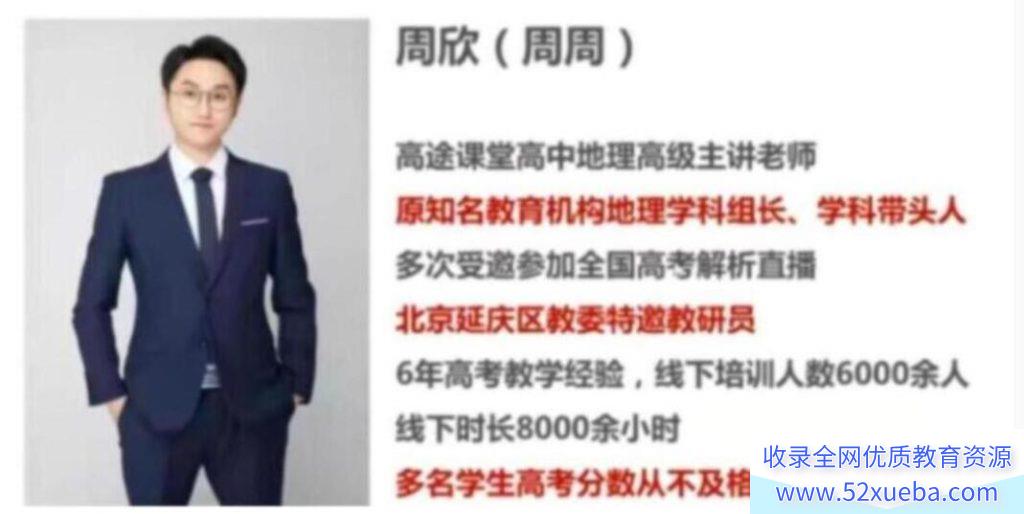 周欣2023年高考地理二轮复习寒春联报春季班直播课更新15讲 百度网盘分享-