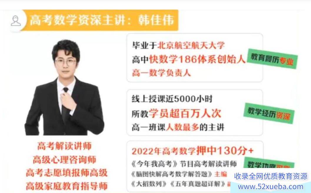 韩佳伟2023高二数学秋季尖端班 韩佳伟高二数学怎么样-